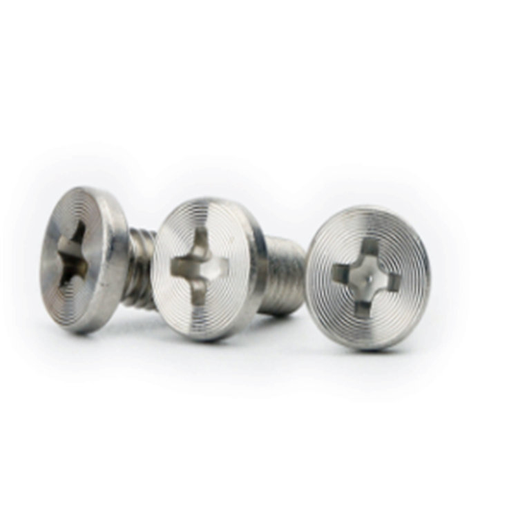 Flat thin head cross 304 stainless steel pattern ng CD CNC screw