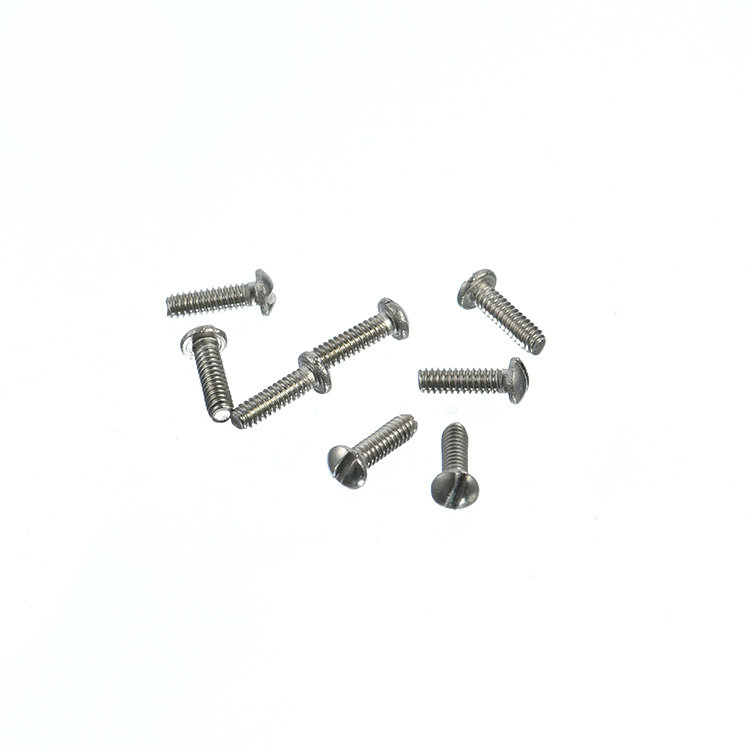 M0.8 M1.0 M1.2 hindi kinakalawang na asero pan head slotted mini micro maliit na turnilyo
