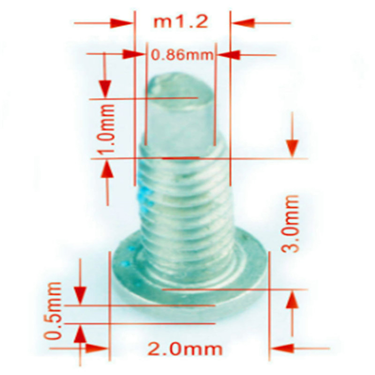 M1.4~M2 star pentagon torx head waterproof screw para sa iPhone M1.4~M2 star pentagon torx head waterproof screw para sa iPhone