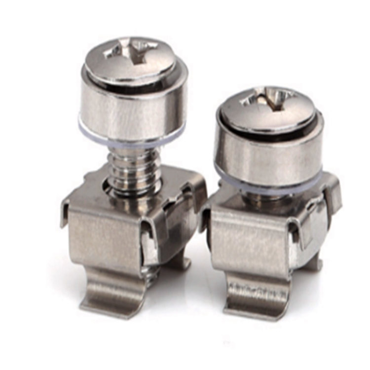 Hot sale mounting rack screw na may lock cage nut at clear washer