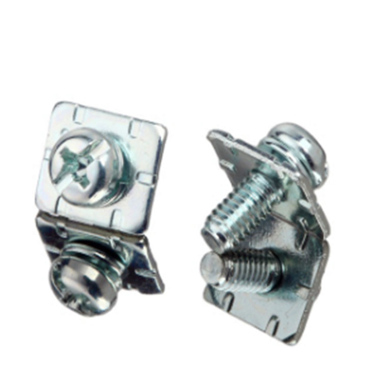 Pan head Cross Slot Terminal block micro square washer set screw