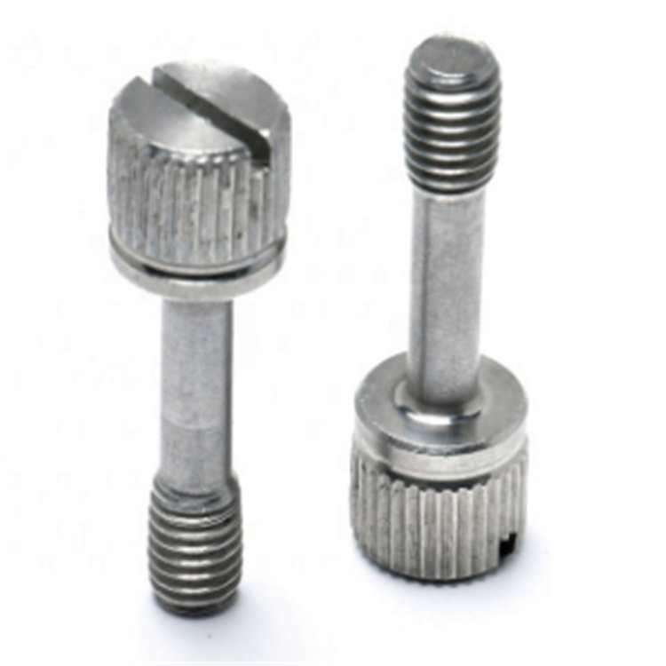 Hindi kinakalawang na asero m4 knurled head slotted captive panel screw