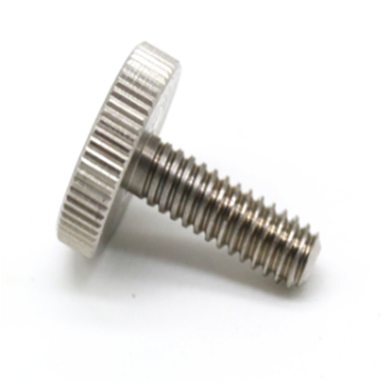#8-32 x 0.5 Flat Head Knurled Thumb Screw