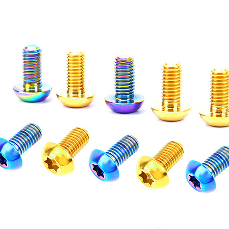 Pindutan ulo torx titanium haluang metal tornilyo