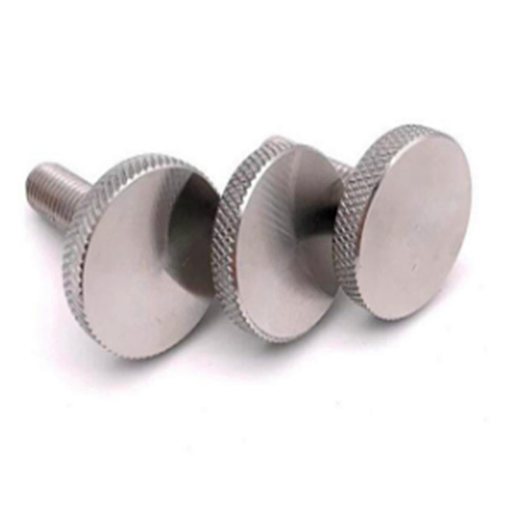 DIN653 m4 hindi kinakalawang na asero knurled thumb turnilyo para sa salamin na suporta