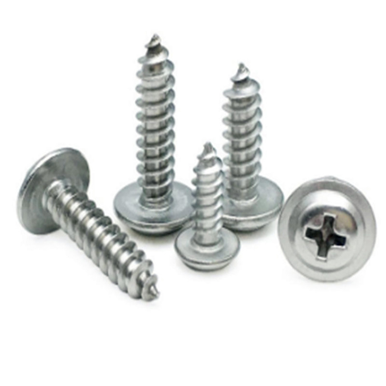Hindi kinakalawang na asero pan washer head cross recessed self tapping screw