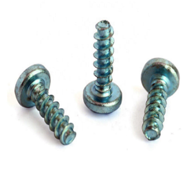 UNF Pan Head Cross Recessed Self Tapping Screw na May Asul na Puting Zinc