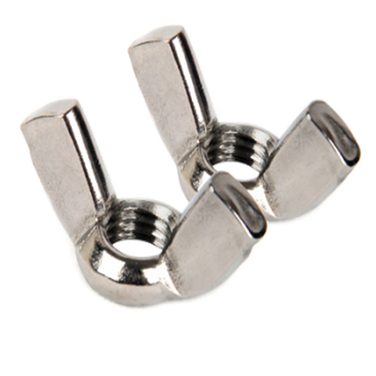 China standard size hindi kinakalawang na asero wing nut butterfly nut