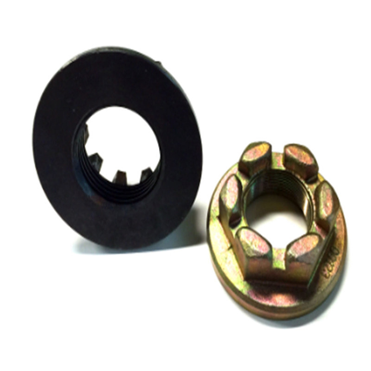 DIN935 Hex Flange Hexagon Slotted Round Lock castle nut
