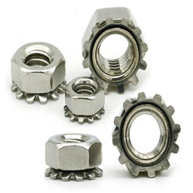 High Precision Steel Blue at white zinc Flower Cup K-nut