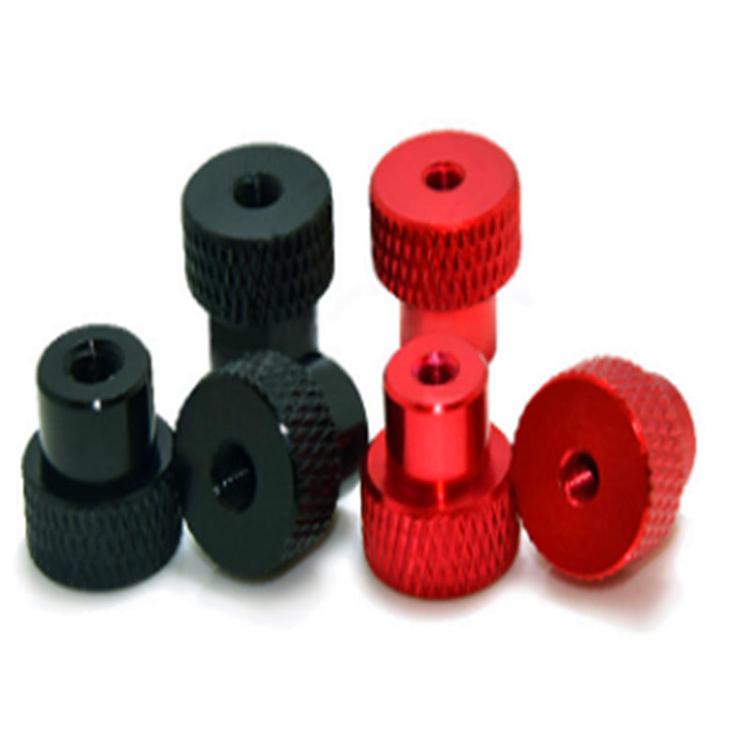 Bagong disenyo na kulay anodized aluminum alloy knurled thumb nut