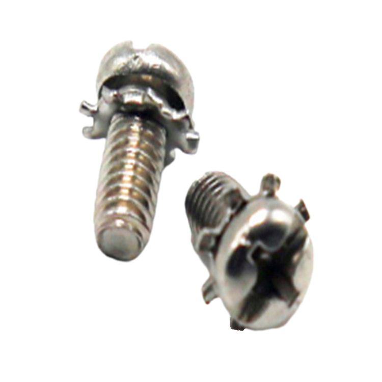 M5X8mm pan head cross machine combination screw na may washer