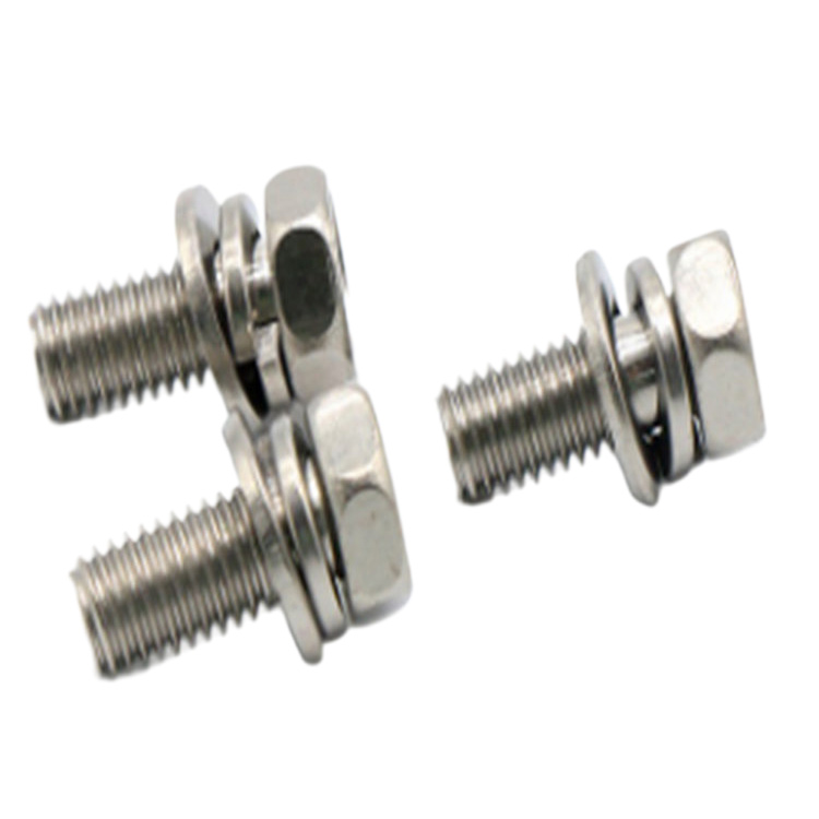 Stainless Steel Spring Washer At Flat Washer Hex Head Set Screw