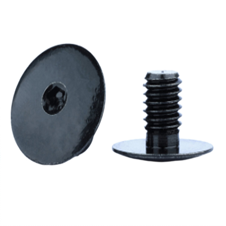 M2 M4 Ultra-manipis na Round Hex Head Black Phosphate Screw Bolt