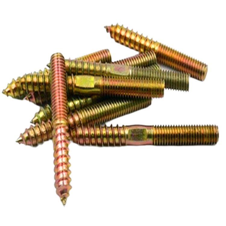 Solid brass double side wood screws