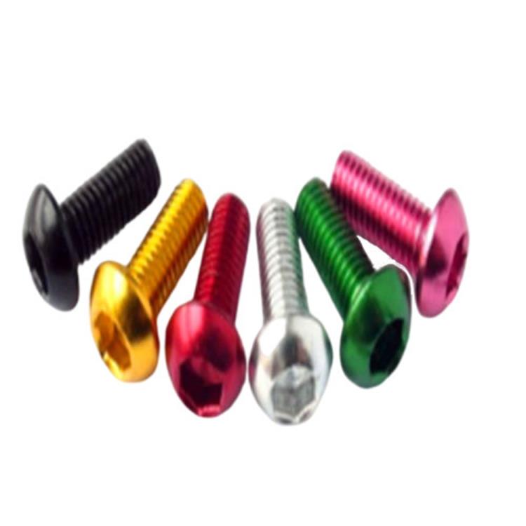 Customized color button head torx titanium alloy screw