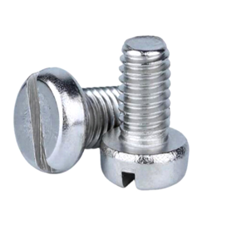 DIN84 M1 M1.2 cheese head hindi kinakalawang na asero A2 A4 slotted micro screw