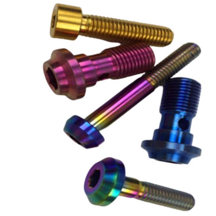 Gr5 Titanium Ti6AL4V bolts screws fasteners para sa mga motorsiklo