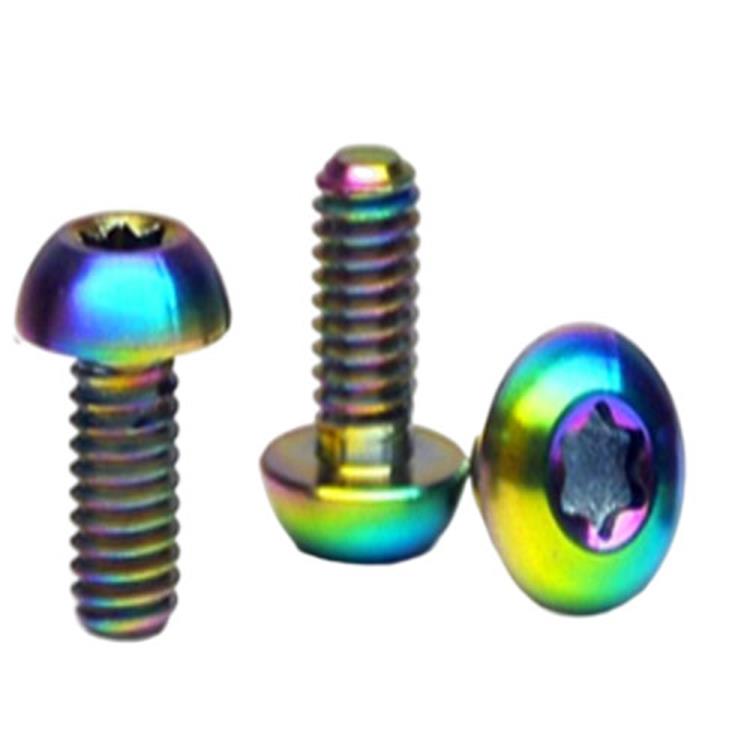 M3 M4 M5 M6 M8 M10 GR2 GR5 torx head Titanium screws para sa bisikleta