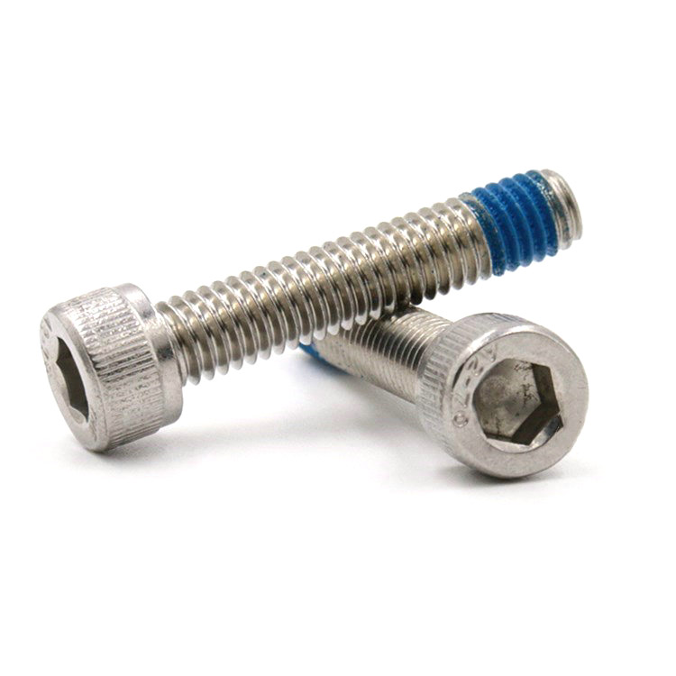 M4 stainless steel 304 hex socket cup head screw na may patch na nylon