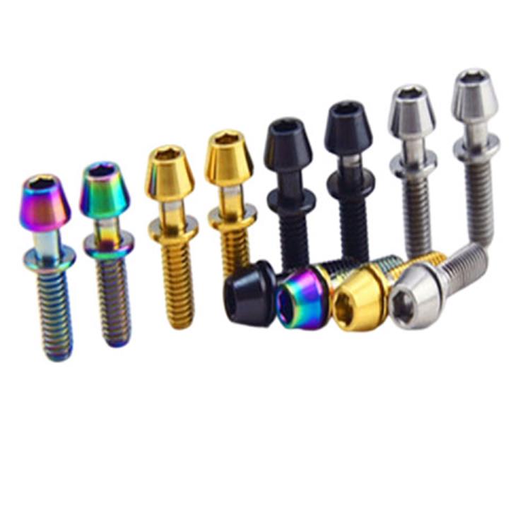 M5x16mm Titanium Allex Hex Tapered Head Screw na may Washer