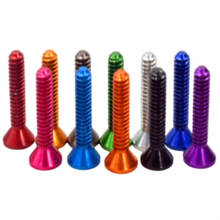 OEM Colorful Aluminum Hexagon socket countersunk head screw