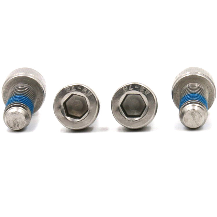 Hindi kinakalawang na asero A2-70 hexagon socket cup head screw na may patch na nylon
