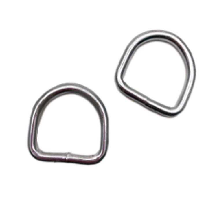 Pakyawan electrogalvanizing 6X40mm metal D Ring para sa bagahe