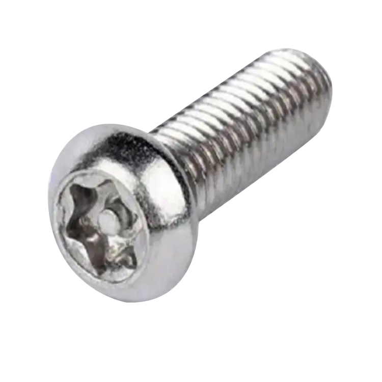 ISO7380 button head tamper proof 6-lobe pin torx security screw ISO7380 button head tamper proof 6-lobe pin torx security screw