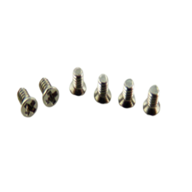 Nickel plated M1 countersunk head super mini screw para sa mga baso