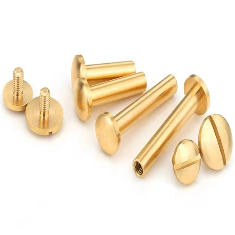 H65 brass round head m2 binding post screw para sa account book