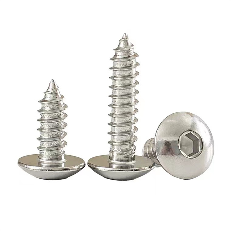 Hindi kinakalawang na asero m4 socket allen umbrella head wood screw (1)Stainless steel m4 socket allen umbrella head wood screw