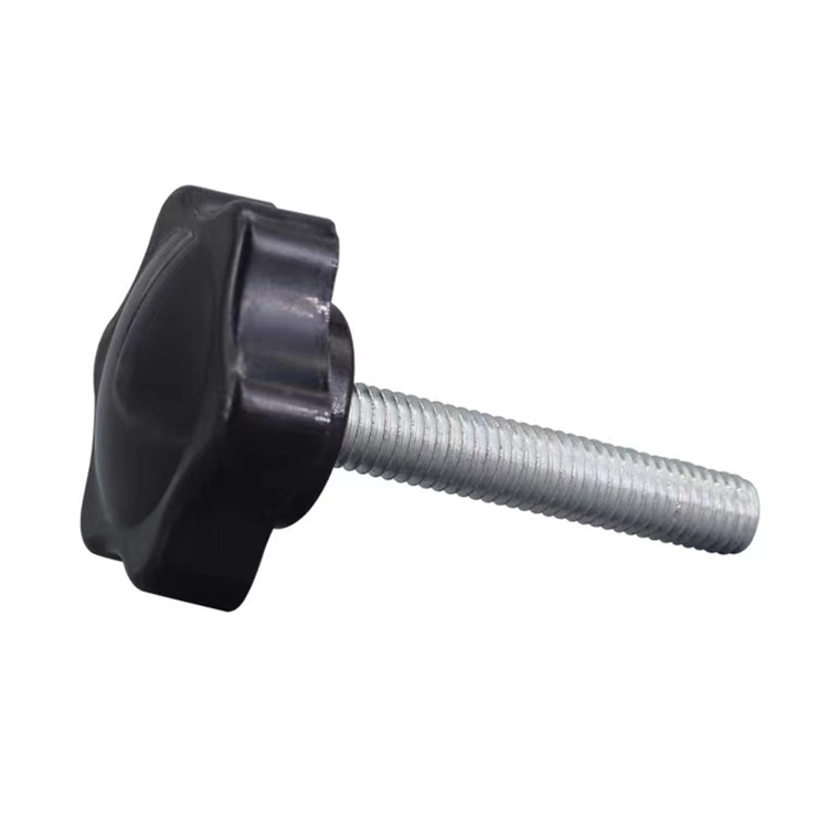 Na-customize na hindi kinakalawang na asero star type m3 plastic head thumb screw