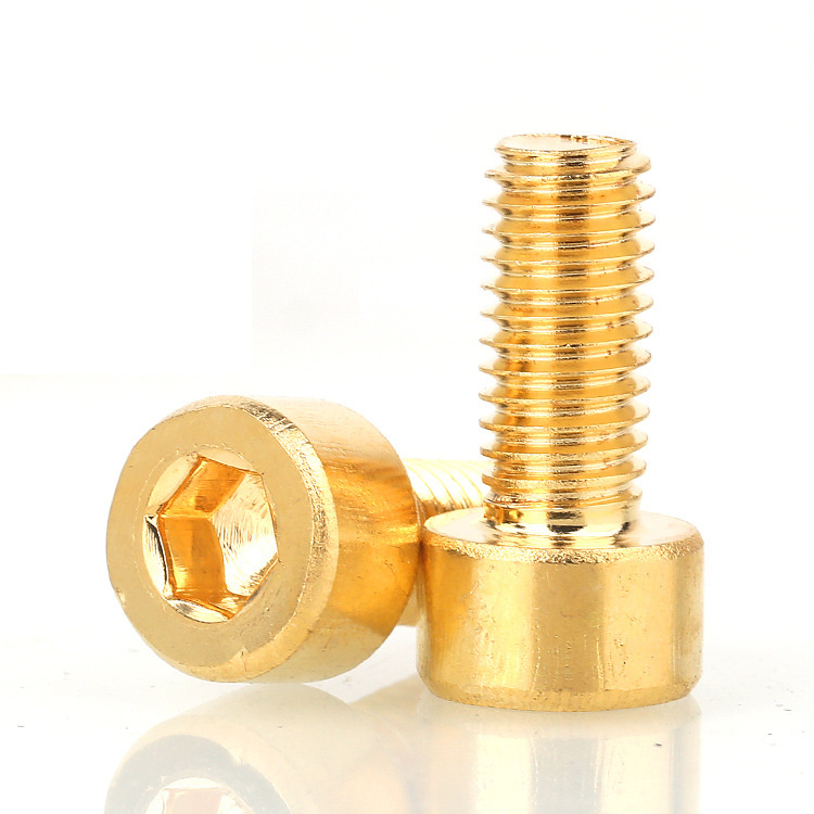 DIN912 solid brass socket head screw para sa makina