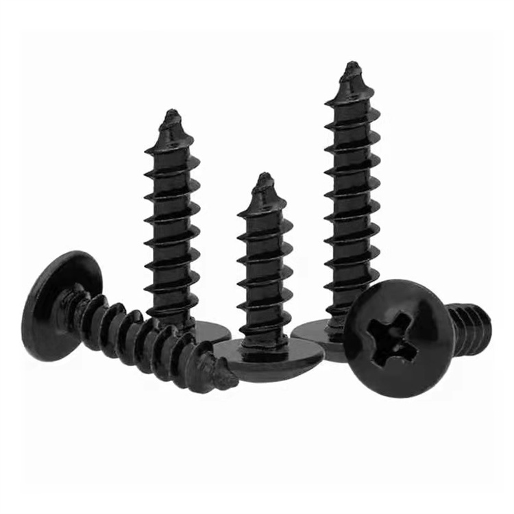 M4 pan head din 7981 galvanized black screws para sa plastic