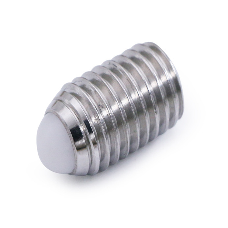 Hindi kinakalawang na asero m8 plastic ball end plunger grub screw