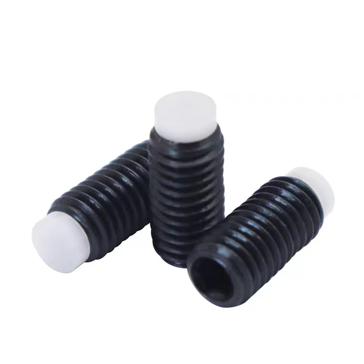 Hot sale m4 hindi kinakalawang na asero black oxide naylon tip set turnilyo