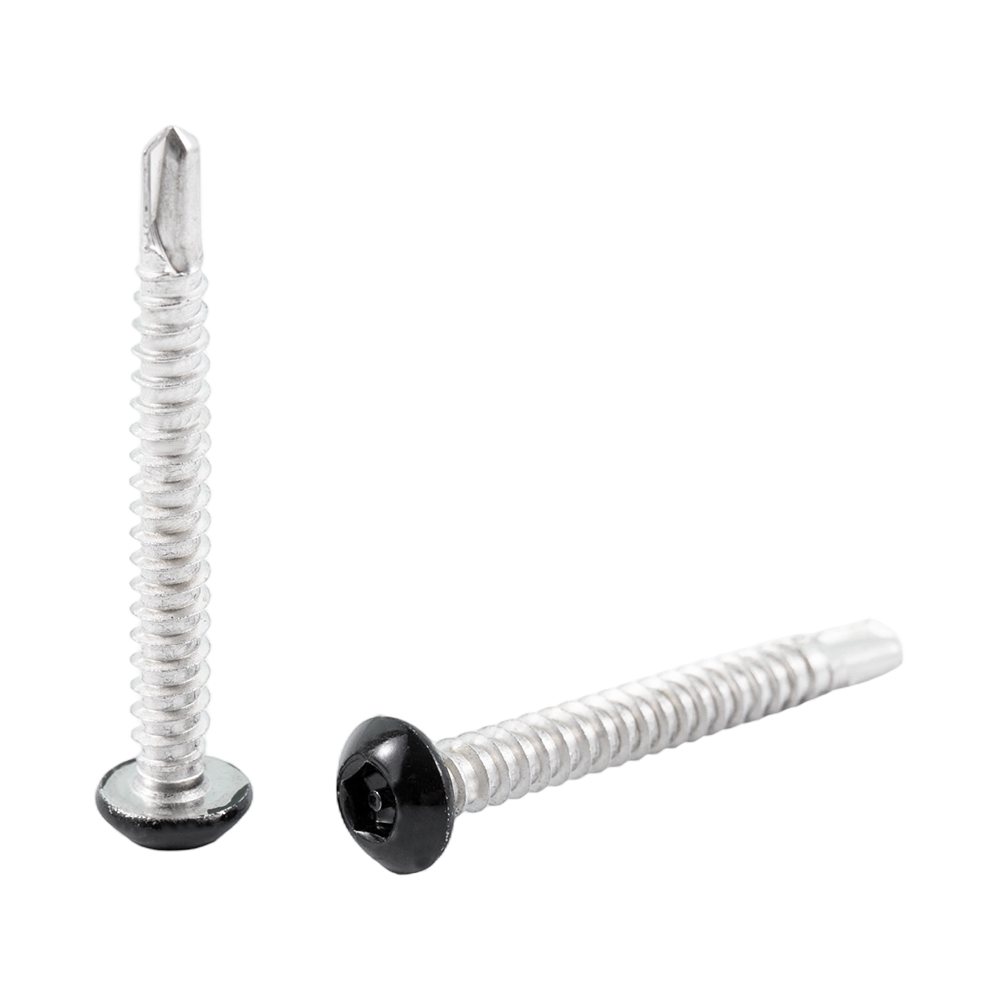 Black painting pan washer head carbon steel stainless steel metal frame screws