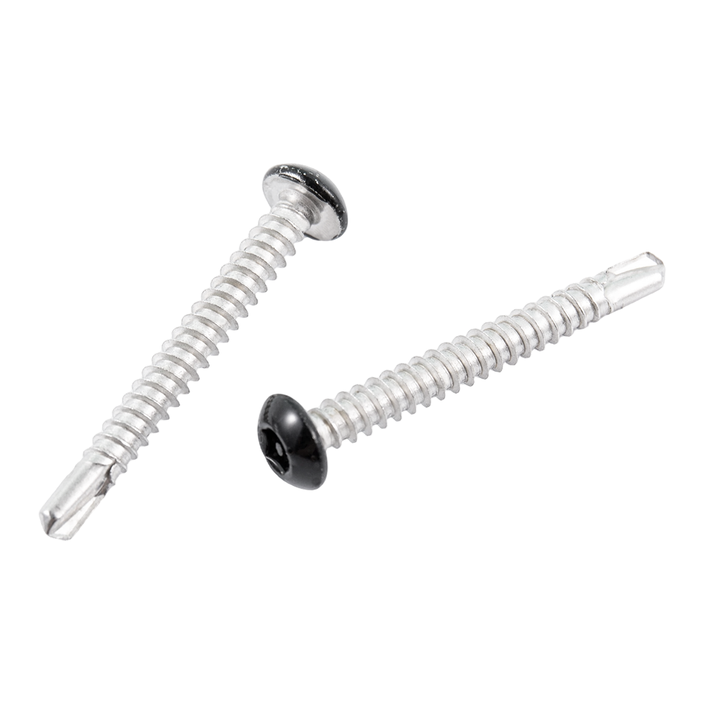 Black painting pan washer head carbon steel stainless steel metal frame screws Black painting pan washer head carbon steel stainless steel metal frame screws