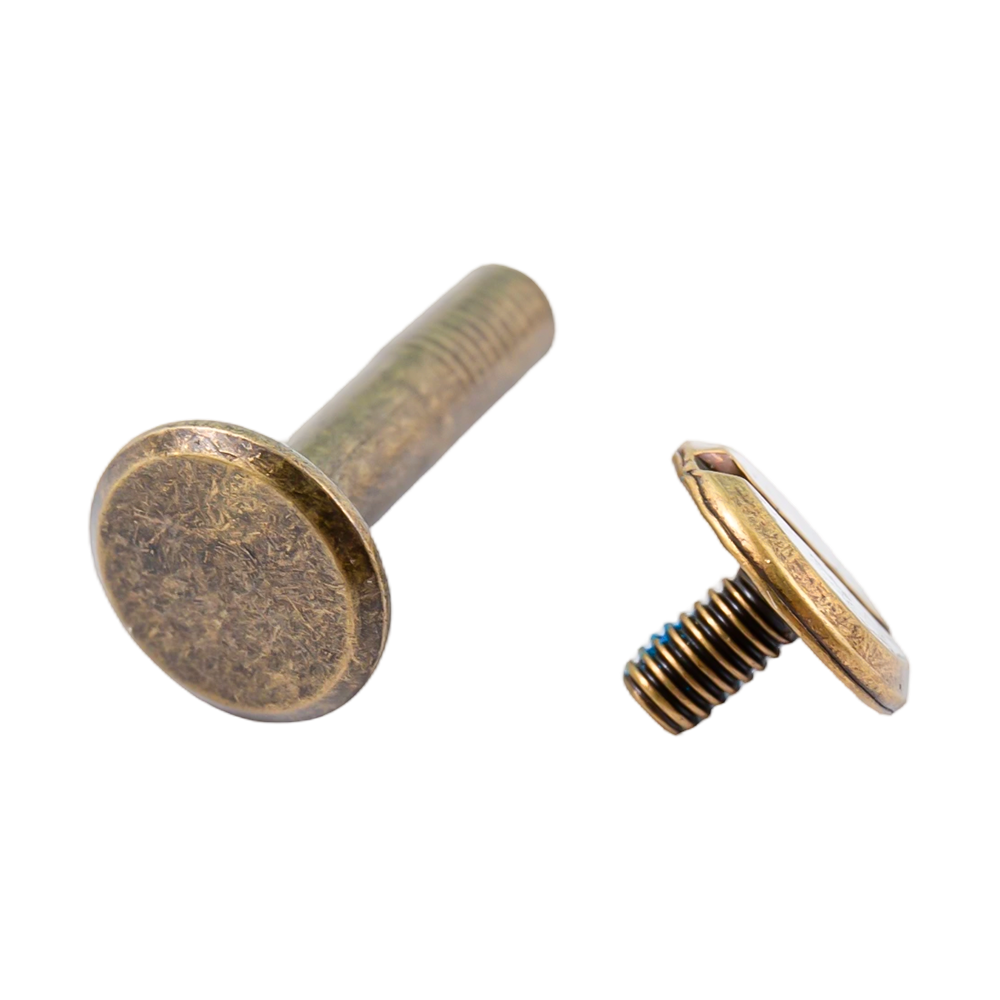 Bronse carbon steel flat head leather screws Bronse carbon steel flat head leather screws