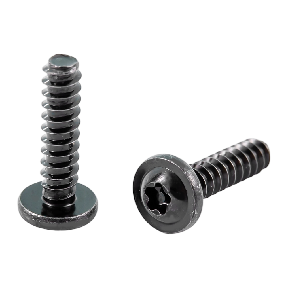 Customized na itim na hindi kinakalawang na asero pan washer head self tapping screws