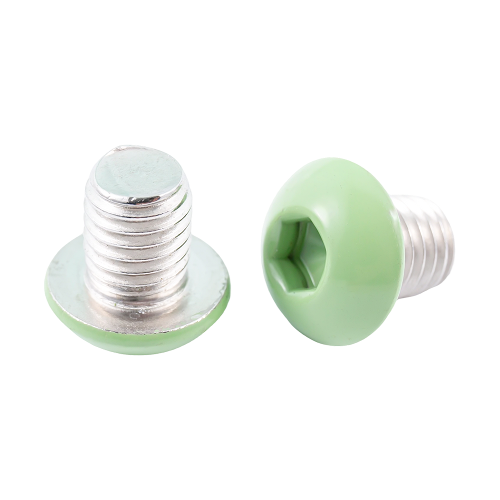 Customized green painting button head machine thread stainless steel screws Customized green painting button head machine thread stainless steel screws