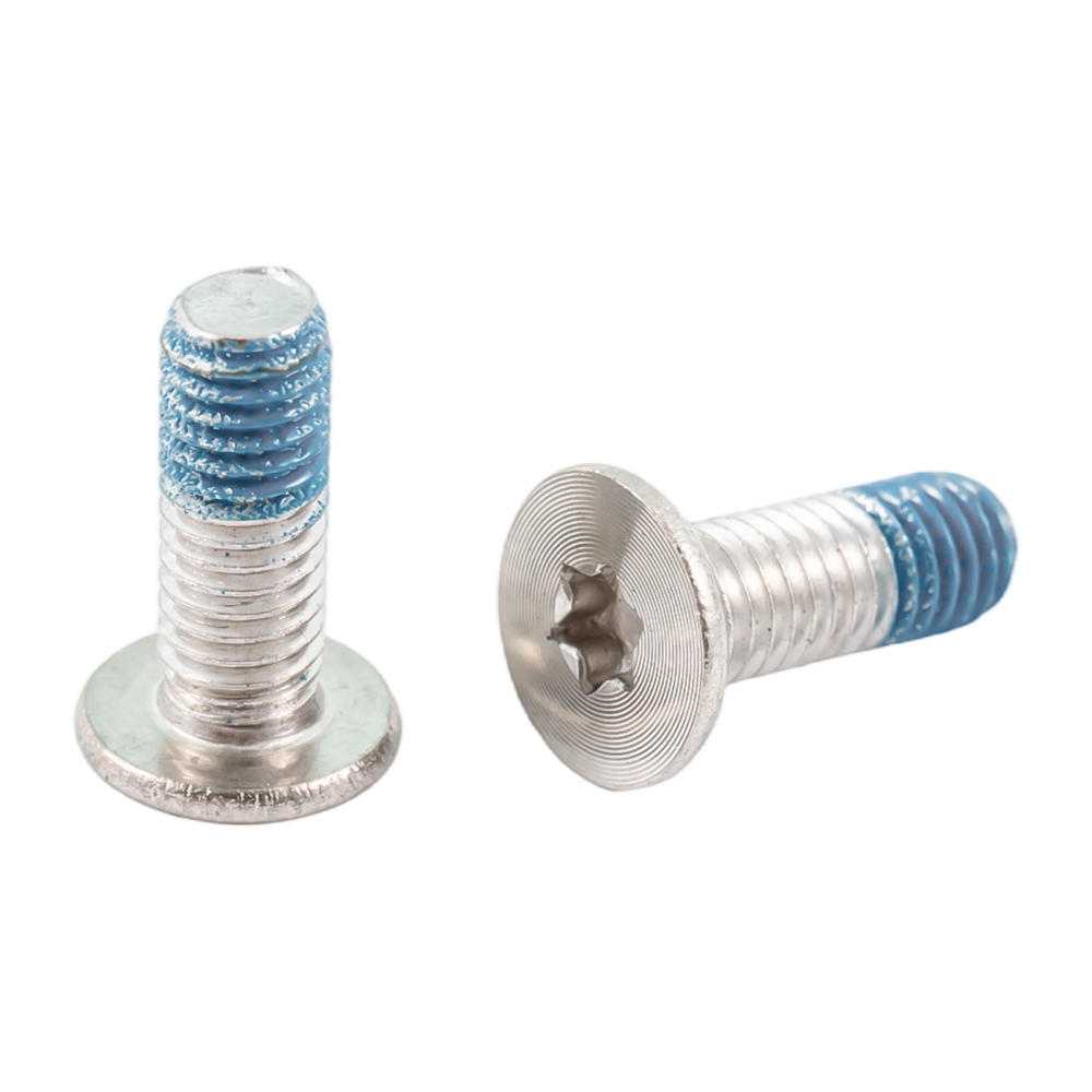 Customized na hindi kinakalawang na asero flat head CD pattern nylon patch screws Customized na hindi kinakalawang na asero flat head CD pattern nylon patch screws