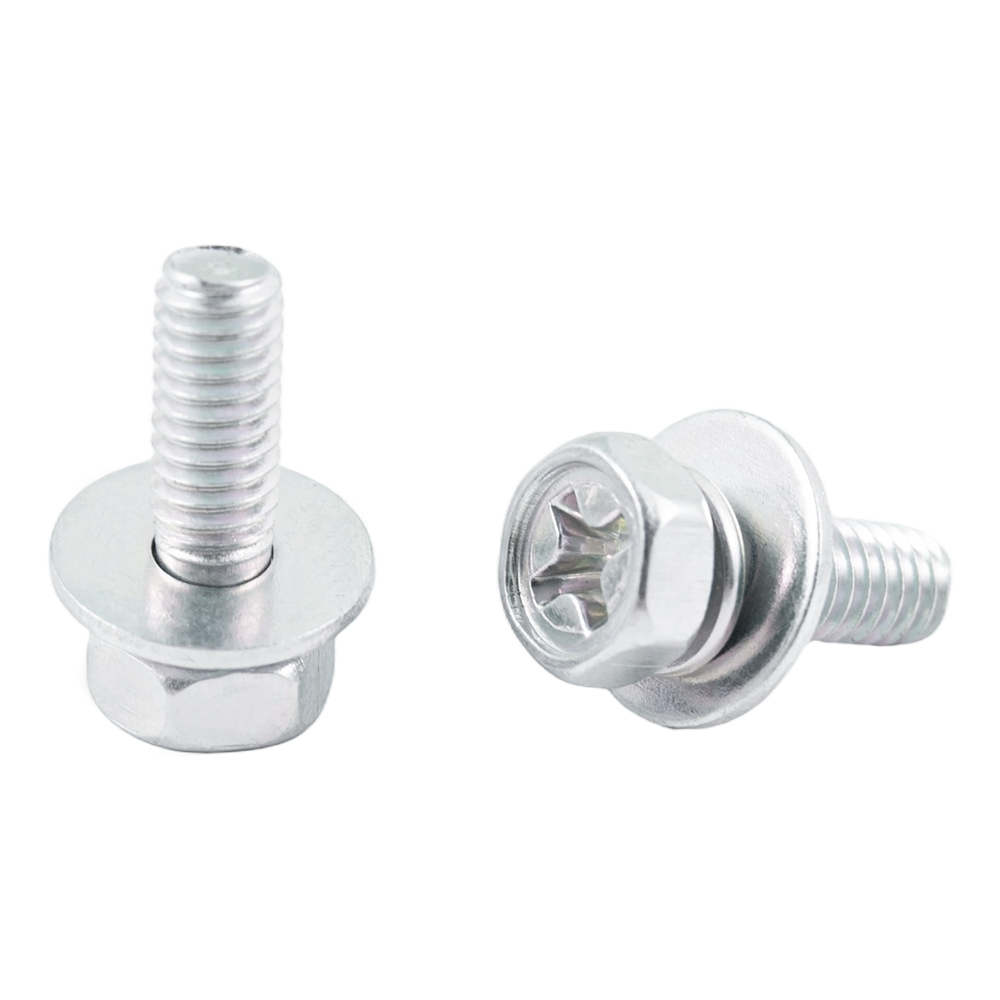 Hot selling stainless steel hex head machine thread combination screws Hot selling stainless steel hex head machine thread combination screws