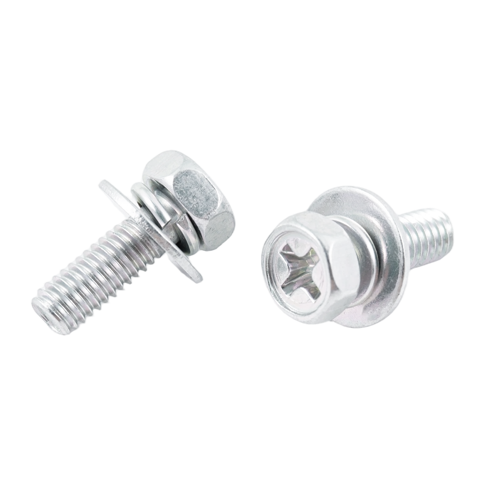 Hot selling stainless steel hex head machine thread combination screws Hot selling stainless steel hex head machine thread combination screws