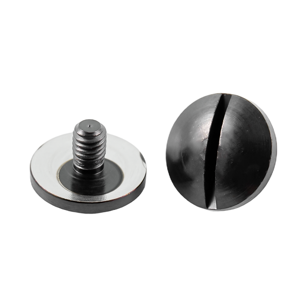 Matte Black round head na may slotted stainless steel na panlalaki at babaeng turnilyo para sa menu Matte Black round head na may slotted stainless steel na panlalaki at babaeng turnilyo para sa menu