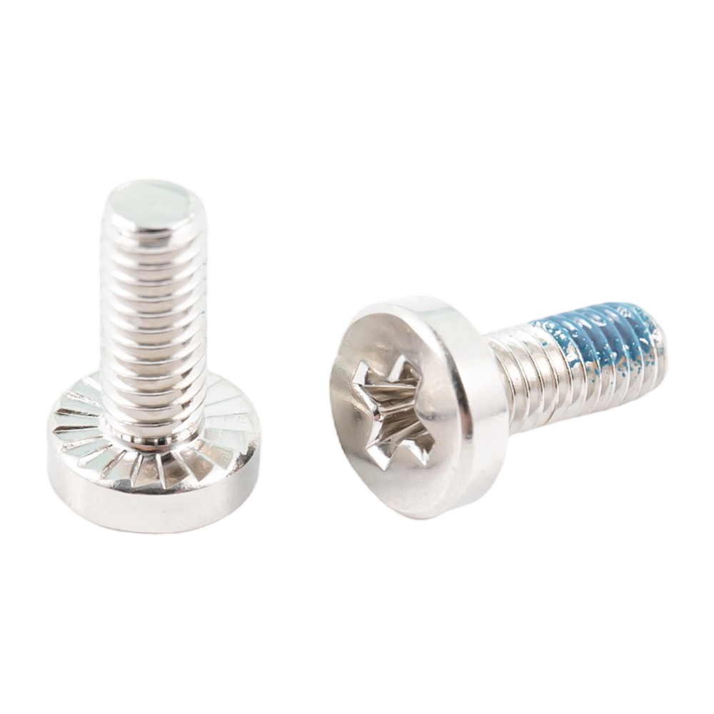 Hindi kinakalawang na asero flat head full thread screws na may nylon patch Hindi kinakalawang na asero flat head full thread screws na may nylon patch