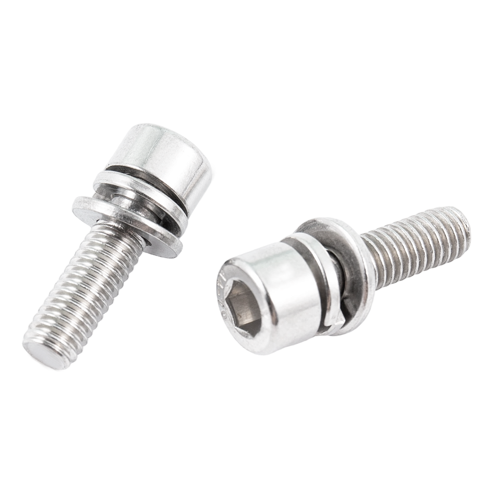 Hindi kinakalawang na asero hex socket cup head screws na may spring at flat washer Hindi kinakalawang na asero hex socket cup head screws na may spring at flat washer