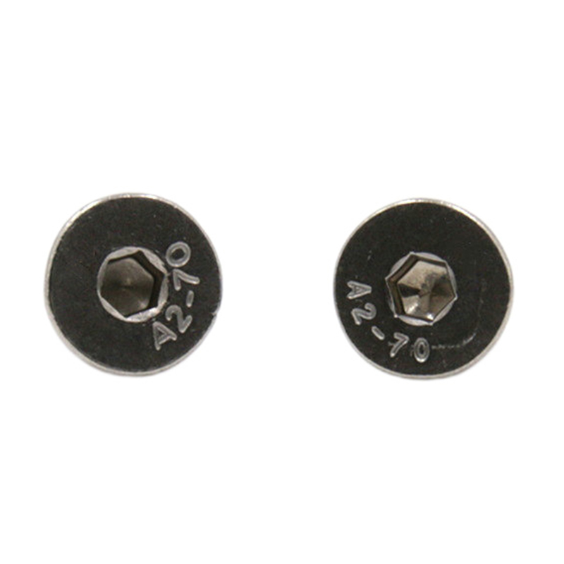 A2-70 countersunk head hex socket micro mini locking screws A2-70 countersunk head hex socket micro mini locking screws