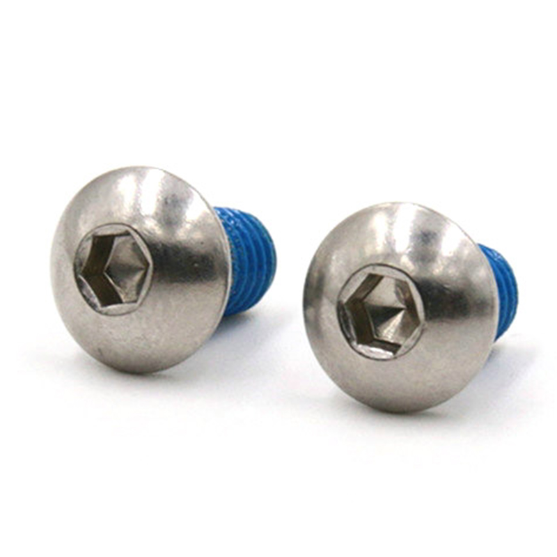 Hexagon socket button head micro screw na may patch na Blue Nylon Hexagon socket button head micro screw na may patch na Blue Nylon